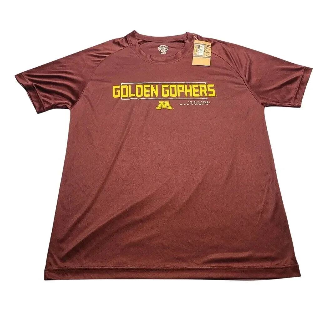 NWT Rivalry Threads Minnesota Golden Gophers Burgundy T-Shirt Men's Size Large